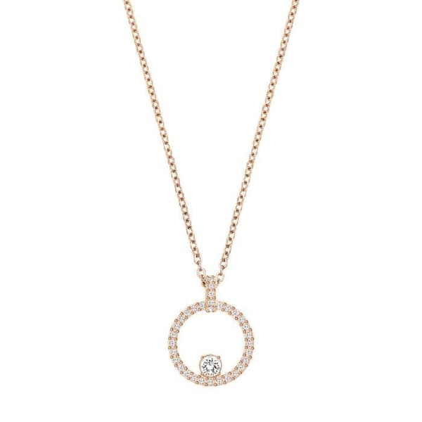 Collier Swarovski Kreativitetscirkel - Rosé - Metall - 38 cm - Kvinna