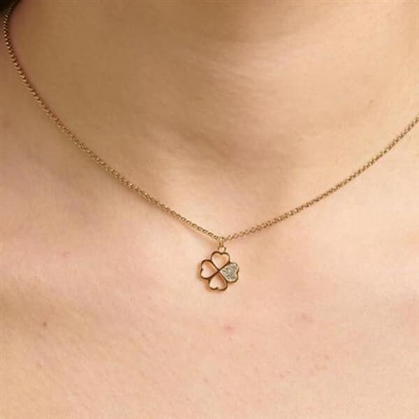 Collier chanceux Chakra i förgylld BHKN092