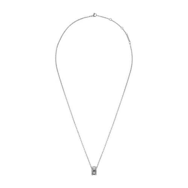 Elegant halsband i stål med runt hänge Elevation DW00400195