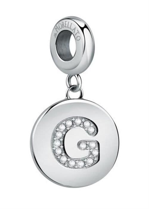 Pendentiv i stål med bokstaven G Gouttes SCZ1160