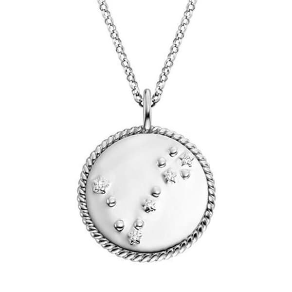ERN-PISCES-BAZI silver fish necklace (chain, 2x pendant)
