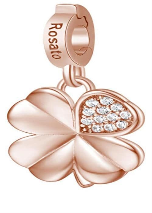 Pendentiv i brons med kubisk zirkon Fyrklöver Storie RZ182