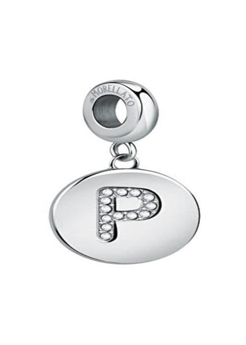 Pendentif i stål bokstav P Droppar SCZ1166