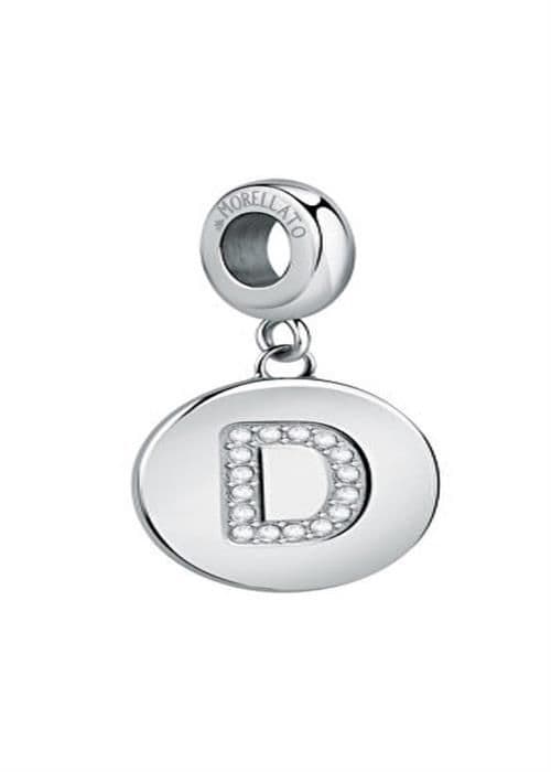 Pendentiv i stål bokstav D Droppar SCZ1157