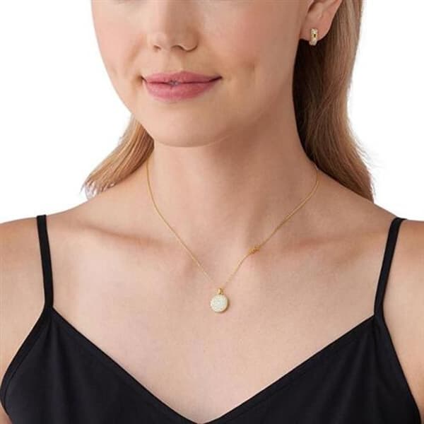 Lyxig smyckeset i guldplätering MKC1699SET (halsband, 2x örhängen)