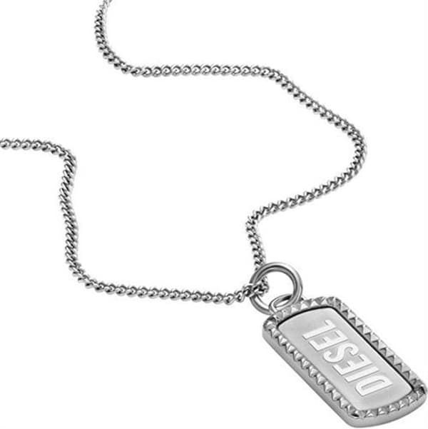 Halsband i stål för män med hänge DX1455040
