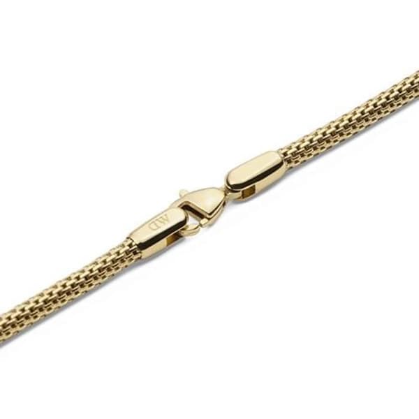 Unisex kedjelänk med pläterat guld DW00401099