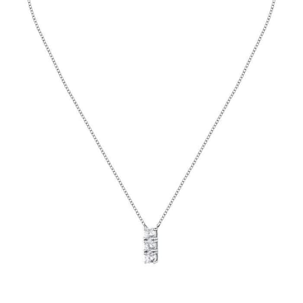 Halsband i återvunnet 925/1000 silver och zircon - SAIW240