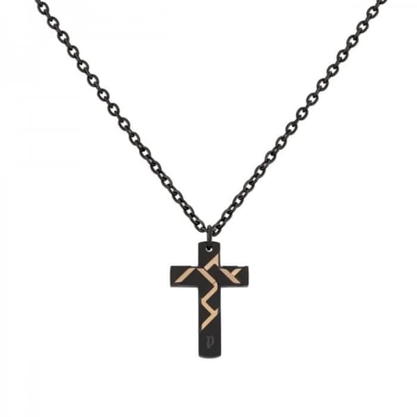 Collier - Polis - PJ.26478PSBR-01 - Rostfritt stål - Svart - Man