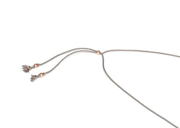 Collier de perles en dentelle HE28K3RG-GY