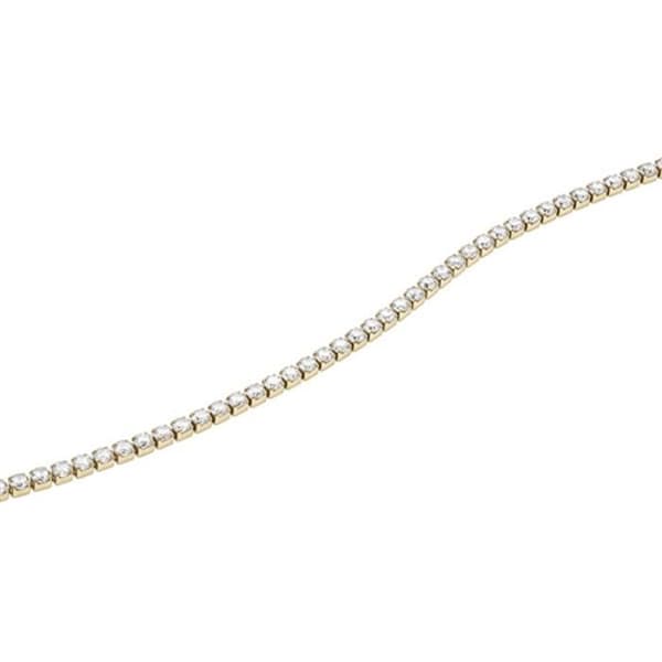 Glittrande halsband i guldfärgad metall med kristaller Classic Tennis DW00400391
