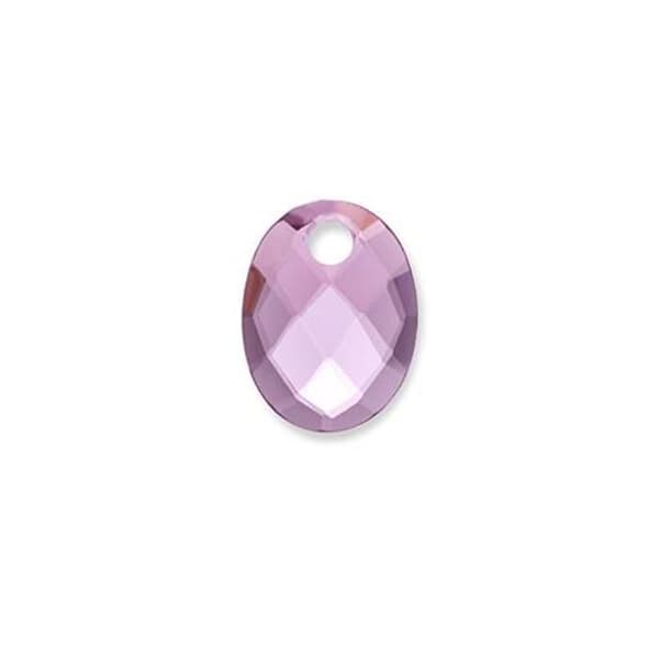 Oval hänge i rosa lila kvarts PENGEM59-MO