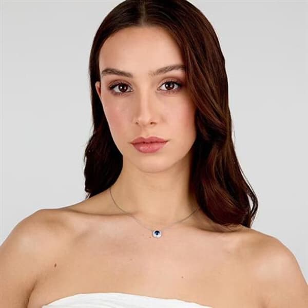 Silverhalsband för kvinnor med kubiskt zircon Tesori SAIW271
