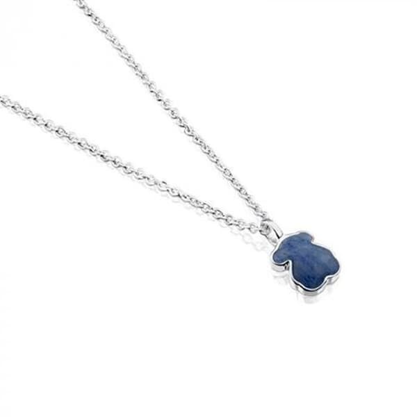 Squirrel silver halsband med björn 615434530 (kedja, hänge)