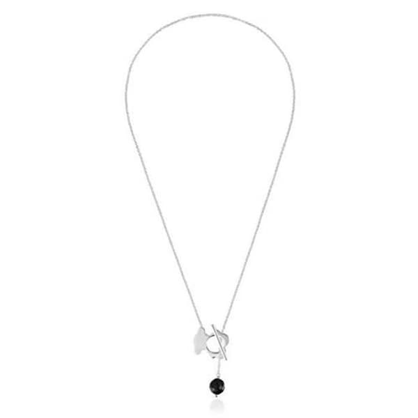 Magnifikt halsband i silver Onyx I-Bear 1004139700