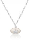 Miniatyrbild 6 av 6: Silver necklace with genuine pearl 517094500 (chain, pendant)