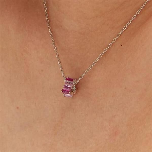 Smyckependentiv i fint silver Infinite White FIW03