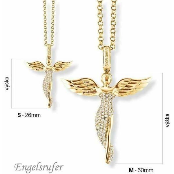 Bijou - Engelsrufer - Erp-ängel-g - Eller - Zirkoner - 2,6 cm