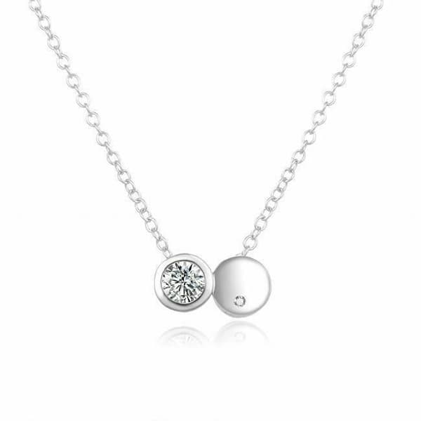 Collier Beneto i 925 Silver med zirkoner AGS867/47, för kvinnor, SBE1517
