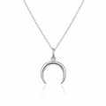 Miniatyrbild 1 av 2: Silver Sweet Necklace With Crescent Ags650 / 47 (chain, Pendant), For Women, Sbe1011