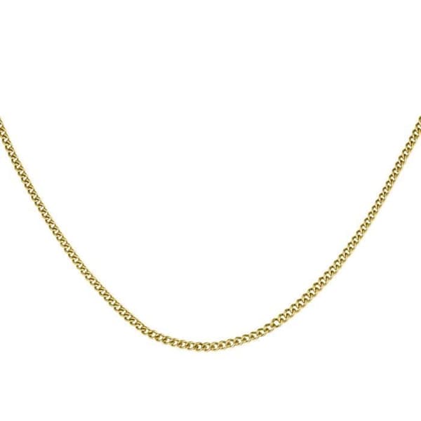 Collier Rosefield "Flat Curb Necklace Gold" Guld