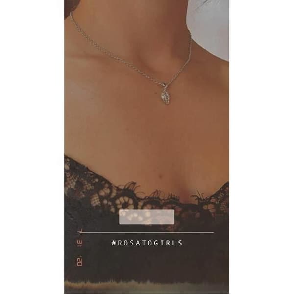 Halsband Rosato Argent Med Ring För Storie Hängande Rzc005, Kvinnor