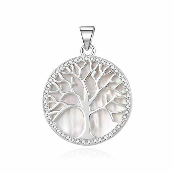 Pendentiv i Silver Bénéto med Livets Träd i Moderpärla Tagh175, För Kvinna, Sbe1420