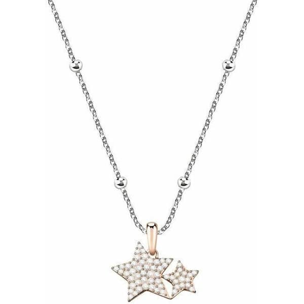 Collier Étoilé Bicolore Morellato Love Sor17 för Kvinna