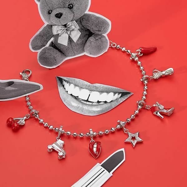 Pendentif i roséguld med bågar Storie Rz055, för kvinna, Sro0904