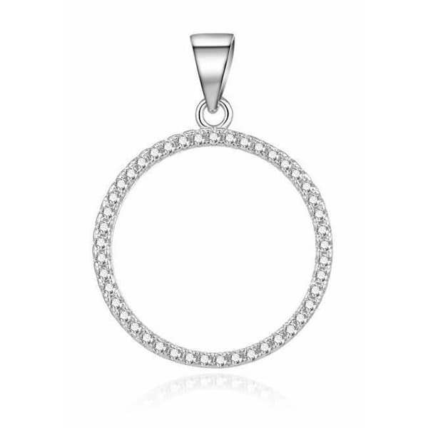 Pendentiv Beneto Charming i Silver med zirkoner Agh213, för kvinnor, Sbe1319