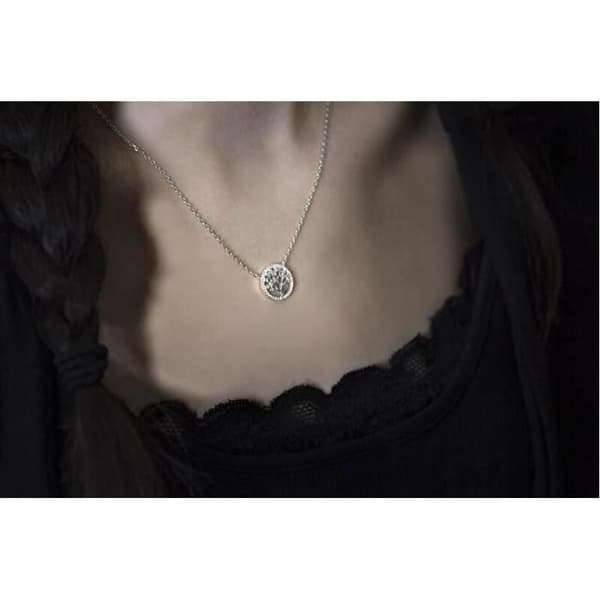 Halsband Beneto Silver Med Livets Träd Ags360 / 47, För Kvinnor, Sbe0640