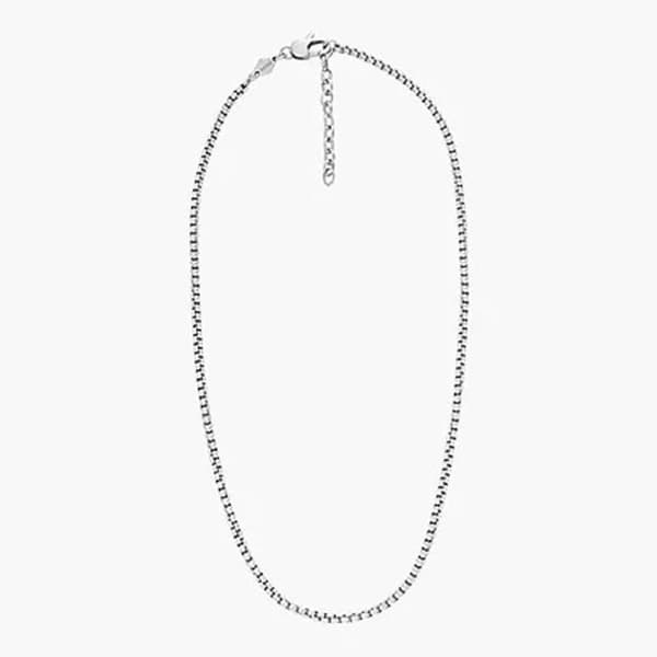 Collier - Fossil - Ellis - Rostfritt stål - Justerbar längd 46-51 cm - Färg vit