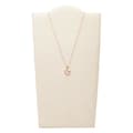 Miniatyrbild 3 av 4: Halsband - FOSSIL - Klassiker - Stål - Cubic Zirconia - Rosa
