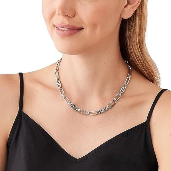 Collier - MICHAEL KORS - MKJ828400040 - Platinbeläggning - Kedja med länkar - Kvinna