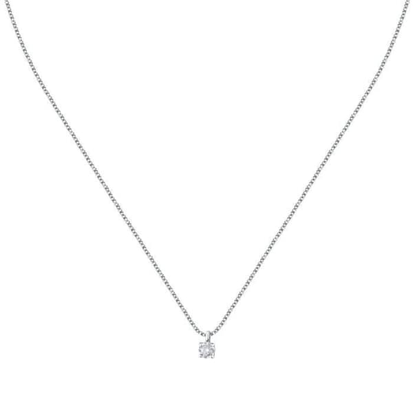 Smycke av återvunnet silver 925/1000 och zirkon - MORELLATO - SAIW156 - Silverfärgad - Dam - 45 cm