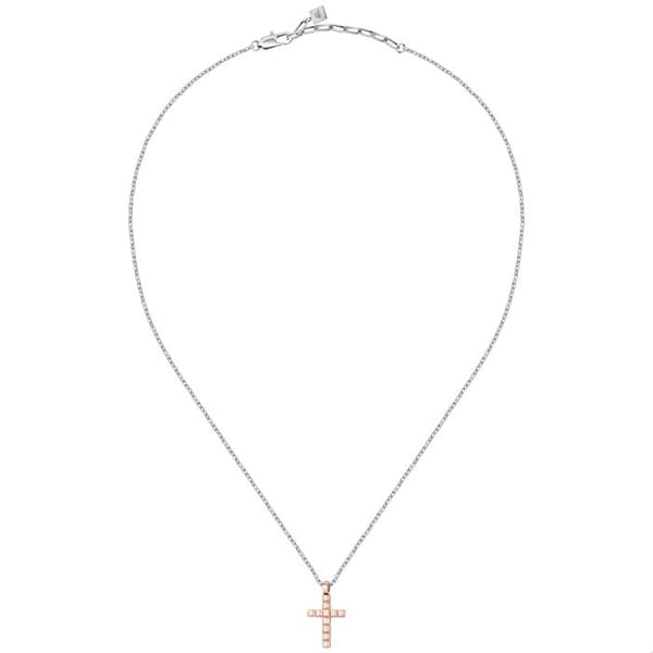 Halsband i stål - MORELLATO - SALS76 - Roséguld - Ddoréé Rose - 55CM