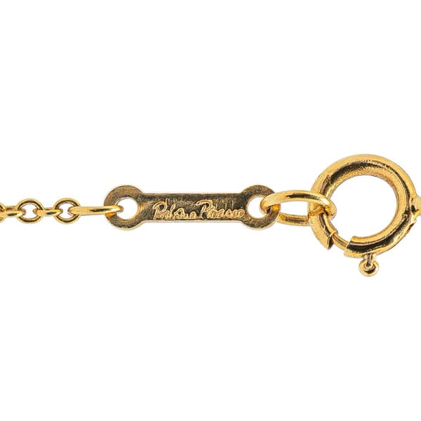 Pre-owned Tiffany Paloma Picasso 18K Yellow Gold Paloma's Graffiti X Pendant Necklace Gold