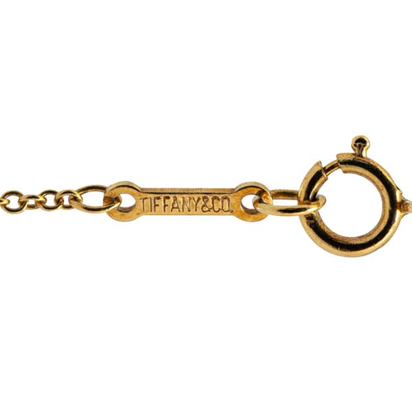 Pre-owned Tiffany Paloma Picasso 18K Yellow Gold Paloma's Graffiti X Pendant Necklace Gold