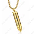Miniatyrbild 1 av 4: TD® Kulkors för män Christian Prayer Hänge Halsband Militärstil Army Rostfritt stål Present för män och pojkar - guld