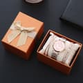 Miniatyrbild 1 av 4: Klocka - TD® - Set med 3 klockor - Elegant - Metallarmband - Presentförpackning för kvinnor