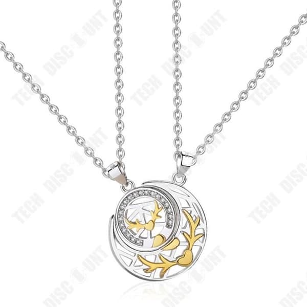 TD® 925 silver par halsband ett par manliga och kvinnliga studenter hängsmycken födelsedagspresent till flickvän