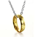 Miniatyrbild 1 av 4: TD® halsband Lord rostfritt stål ring koreanskt mode utsökt guld magisk ring titan stål par kung ring halsband