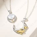 Miniatyrbild 3 av 4: TD® Sterling Silver Shell Whale Par Halsband Fine Craft Mode Enkel nyckelbenskedja