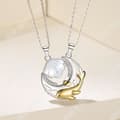 Miniatyrbild 4 av 4: TD® Sterling Silver Shell Whale Par Halsband Fine Craft Mode Enkel nyckelbenskedja