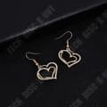 Miniatyrbild 4 av 4: TD® Double Heart Rhinestone Hängeset Halsband Örhängen Smycken Presenter för kvinnor- Bra kvalitet legering- Idealisk present