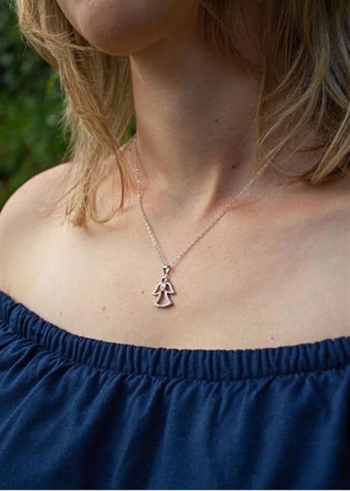 Pendentif silver shining Angel AGH764