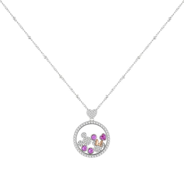 Disney Mickey &#38; Minnie necklace silver
