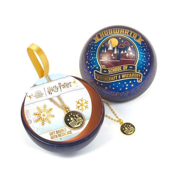 Harry Potter Hogwarts Castle Necklace + Christmas ball