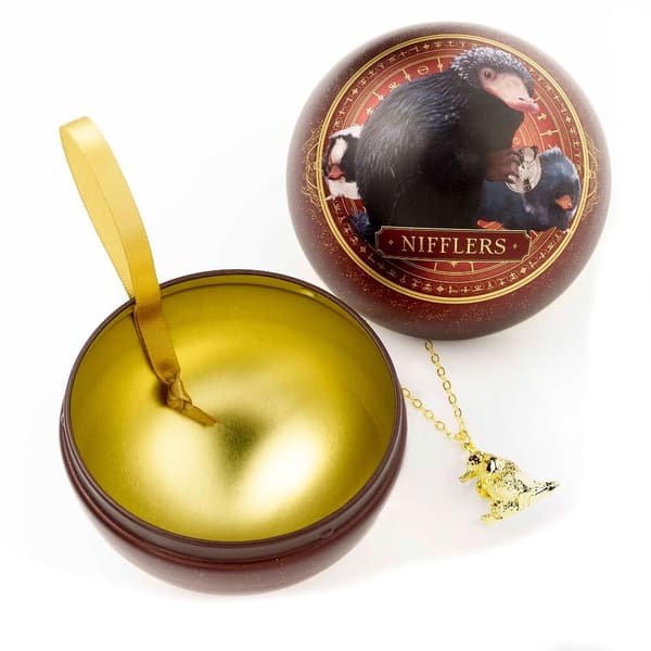 Fantastic Beasts Niffler necklace + Christmas ball