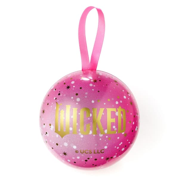 Wicked Glinda necklace + christmas ball
